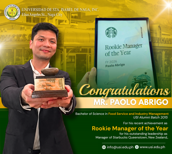𝗛𝘂𝘀𝗮𝘆 𝗩𝗶𝗻𝗰𝗲𝗻𝘁𝗶𝗮𝗻𝗼 🔰| 𝗠𝗿. 𝗣𝗮𝗼𝗹𝗼 𝗔𝗯𝗿𝗶𝗴𝗼 𝗼𝗳 𝗨𝗦𝗜 𝗙𝗦𝗜𝗠 𝗕𝗮𝘁𝗰𝗵 𝟮𝟬𝟭𝟱 for being recognized as 𝗥𝗼𝗼𝗸𝗶𝗲 𝗠𝗮𝗻𝗮𝗴𝗲𝗿 𝗼𝗳 𝘁𝗵𝗲 𝗬𝗲𝗮𝗿 𝗳𝗼𝗿 𝗦𝘁𝗮𝗿𝗯𝘂𝗰𝗸𝘀 𝗤𝘂𝗲𝗲𝗻𝘀𝘁𝗼𝘄𝗻, 𝗡𝗲𝘄 𝗭𝗲𝗮𝗹𝗮𝗻𝗱!
